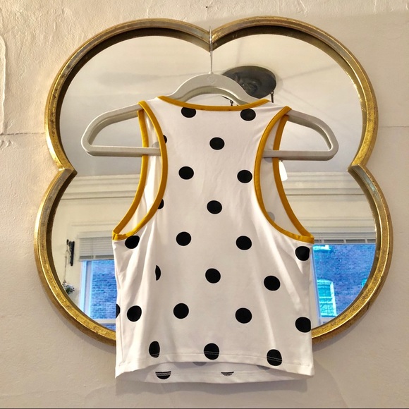 ZARA high neck polka dot tank top small sleeveless - Picture 3 of 5